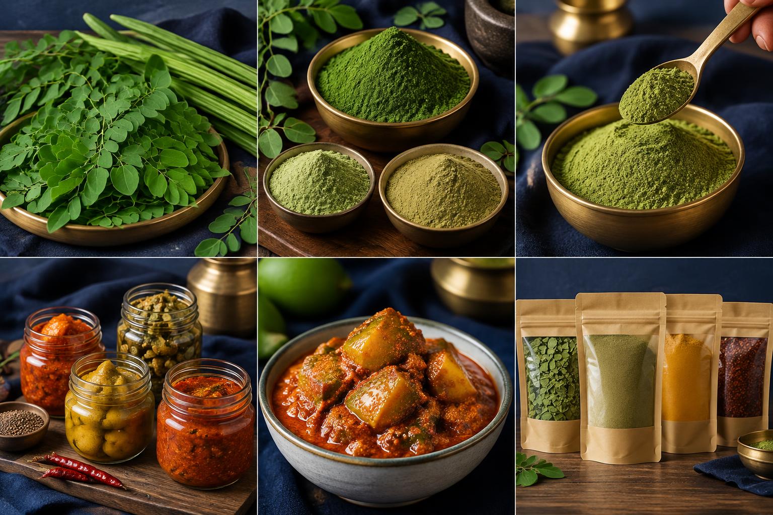 Moringa powder product presentation